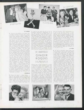 Ginger Rogers - su biografía, su emblanza, su retrato, sus danzas