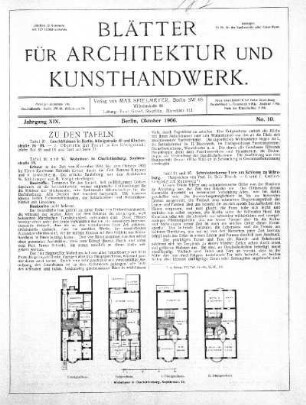 No. 10, Oktober 1906