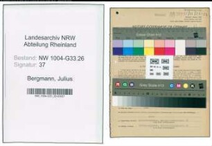 Entnazifizierung Julius Bergmann , geb. 23.03.1898 (Lehrer)