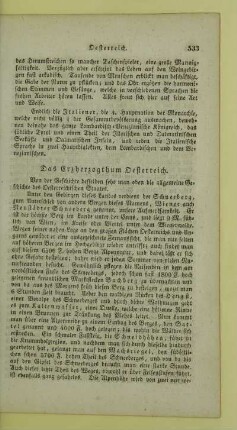 Das Erzherzogthum Oesterreich