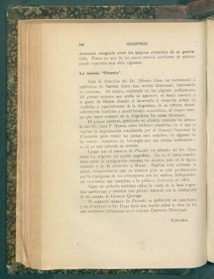 La revista "Phoenix"