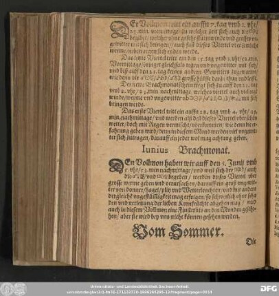 Iunius Brachmonat.