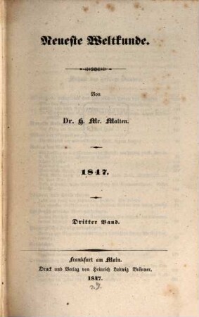 Neueste Weltkunde. 1847,3/4