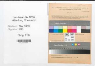 Entnazifizierung Fritz Ehrig , geb. 09.05.1903 (Polizist)