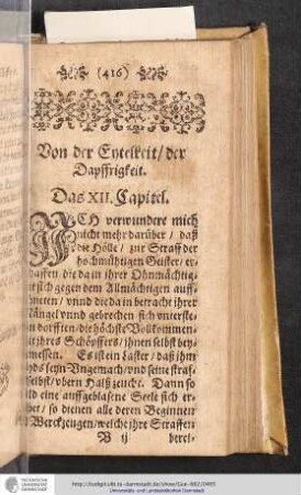 Von der Eytelkeit / der Dapffrigkeit. Das XII. Capitel
