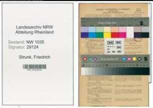 Entnazifizierung Friedrich Strunk , geb. 04.05.1901 (Bergmann)