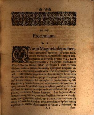 Magnetica divina : Diss. theol. inaug. de tractu patris ad filium salutari, ex Jo. VI, 44.