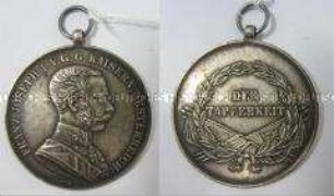 Ehren-Denkmünze für Tapferkeit 1. Klasse in Silber, 3. oder 4. Modell, Doppelmonarchie Österreich-Ungarn