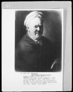 Bildnis Philipp Daniel Lippert, Professor für die Antike an der Dresdner Kunstakademie