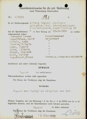 Wagner, Alfons