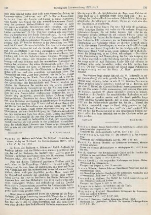 521-522 [Rezension] Weerda, Jan, Holbein und Calvin