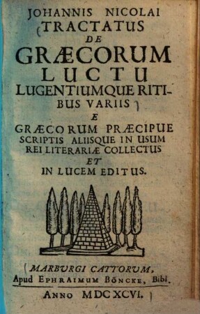 Tractatus de Graecorum luctu lugentiumque ritibus variis