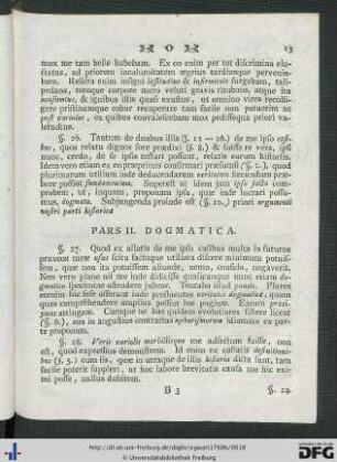 Pars II. Dogmatica.
