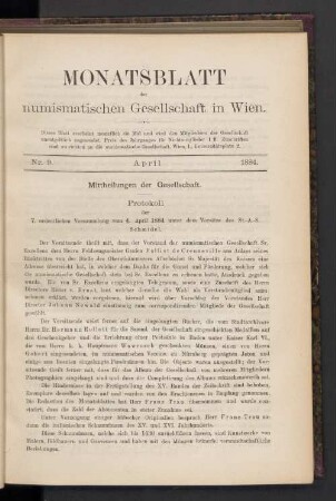 Nr. 9. April 1884