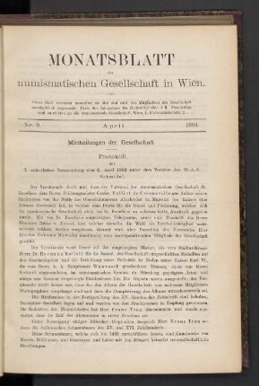 Nr. 9. April 1884