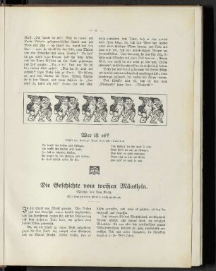 Die Geschichte vom weißen Mäuslein.