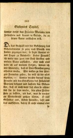 Siebentes Capitel.