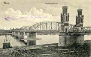 Ansicht der Eisenbahnbrücke in Thorn