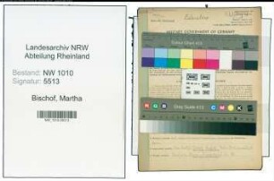 Entnazifizierung Martha Bischof , geb. 23.05.1902 (Musiklehrerin)