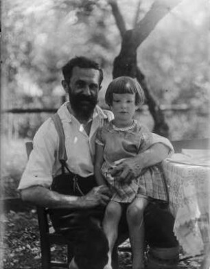 Rudolf Zimmermann mit Patenkind