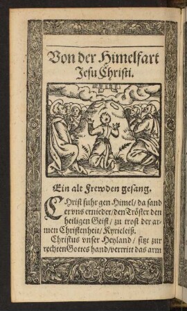 Von der Himelfart Jesu Christi.