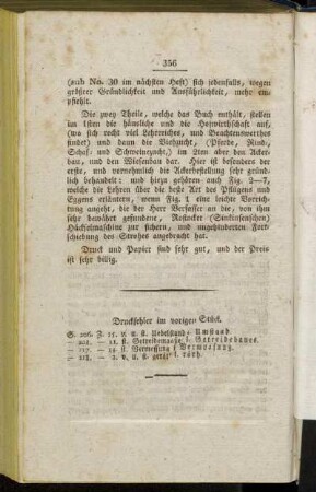 Druckfehler im vorigen Stück.