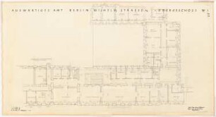 Auswärtiges Amt, Berlin-Mitte Umbau: Grundriss 1. Obergeschoss 1:100