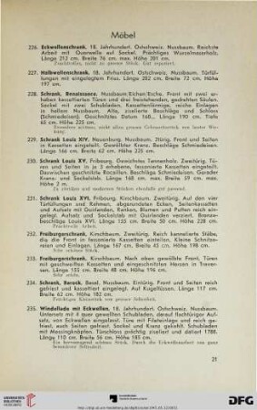 Möbel (Nr. 226-311)