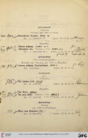 [Gemälde berühmter moderner Meister] (Nr. 1- 55)