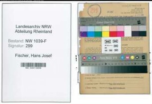 Entnazifizierung Hans Josef Fischer , geb. 10.09.1901 (Angestellter)