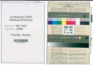 Entnazifizierung Roman Foerster , geb. 11.02.1902 (Beamter)