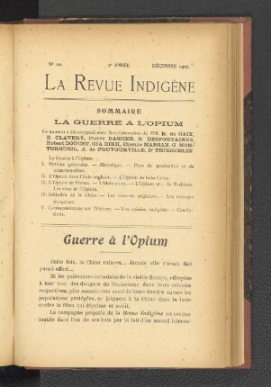 2e Année. Nr. 20, Decembre 1907.
