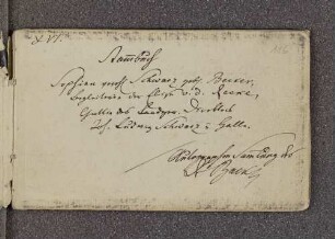 Stammbuch der Sophie Schwarz (1784-1785)