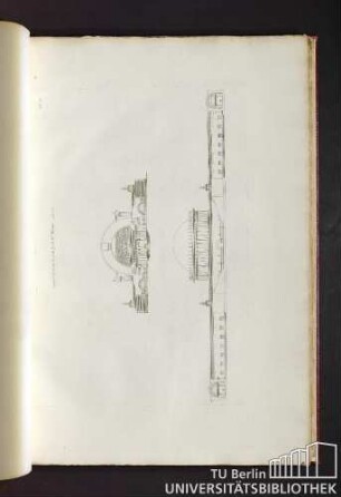 Pl. 2. Coupe et elevation du cénotaphe de Mr Moreau.