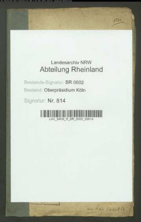 Bestätigung der Verpachtung der Kirchengüter
