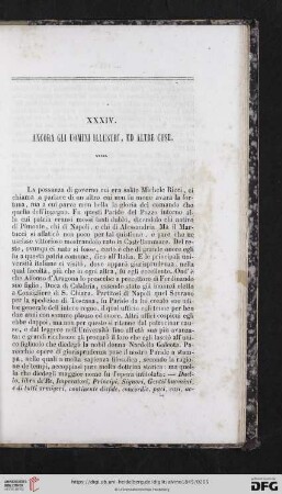 XXXIV. Ancora gli Uomini illustri, ed altre cose