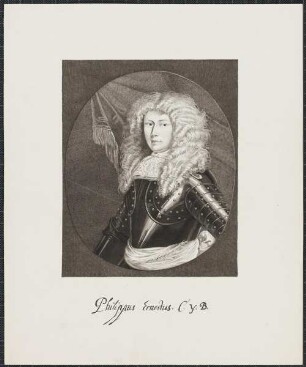 Icones Professorum Marpurgensium — Bildnis des Philippus Ernestus C. Y. B. (1655-1672)