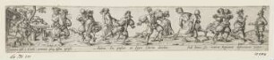 Tanzrunde Bauern und Bäuerinnen, Blatt 4 der Folge "Musizierende und tanzende Bauern"