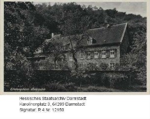 Mühltal bei Darmstadt-Eberstadt, Waldmühle (Erholungsheim) / Außenansicht