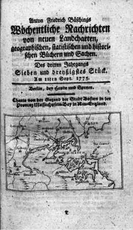 Sieben und dreyßigstes Stück