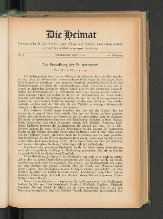 Zur Besiedlung der Wilstermarsch