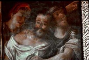 Christus nimmt das Kreuz auf sich
