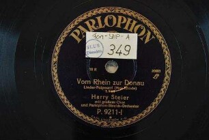 Vom Rhein zur Donau : Lieder-Potpourri; I. Teil / (Max Rhode)
