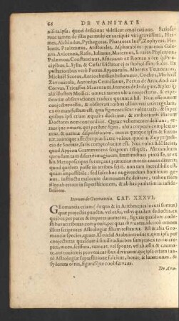 Iterum de Geomantia. Cap. XXXVI.