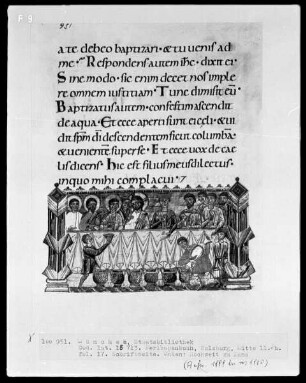 Perikopenbuch — Hochzeit zu Kana, Folio 17recto