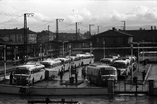 Freiburg: Omnibusbahnhof von der Haslacher Brücke