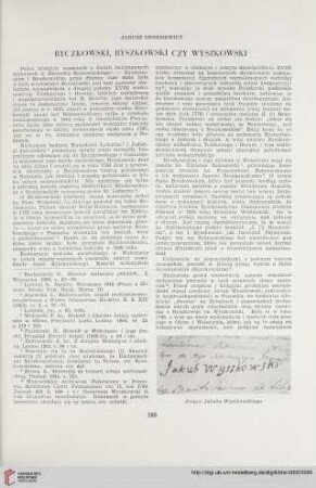 17: Byczkowski, Byszkowski czy Wyszkowski