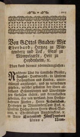 5015-5027, Vorwort und Ordnung.