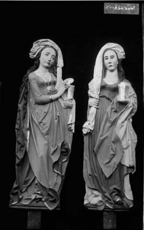Poppenhausen Zwei Heiligenfiguren