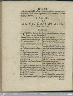 Cap. III. His Qui Dare Et Accipere Possunt
